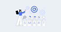 Exploring the SMART goal acronym and how to set effective goals An animated person setting SMART goals.