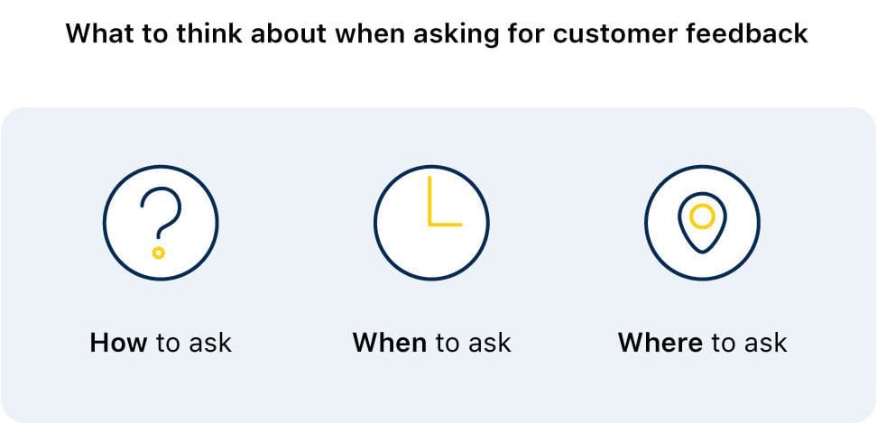 how to ask for customer feedback