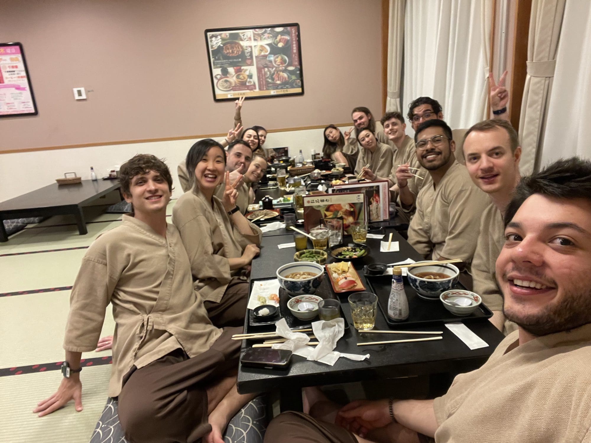Canny team in Japanese onsen
