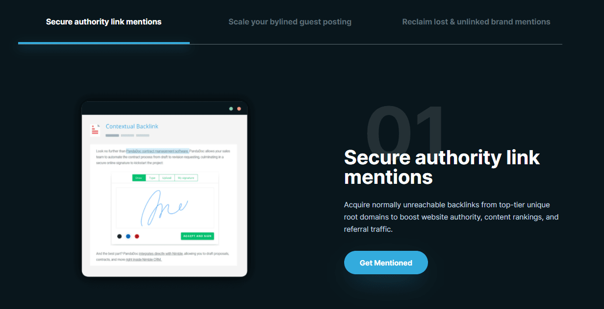 Userp secure authority link mentions