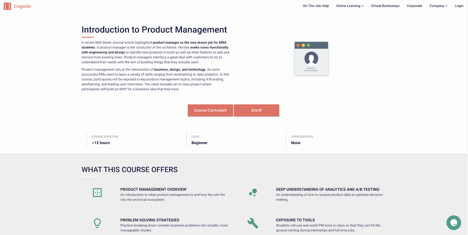Introduction to product management by Cognitir 