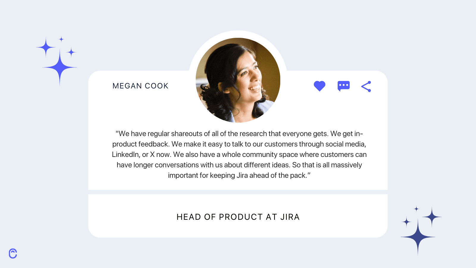 Megan Cook, head of product at Jira