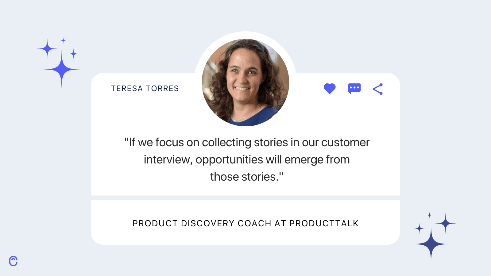 Teresa Torres, Product Discovery Coach at ProductTalk