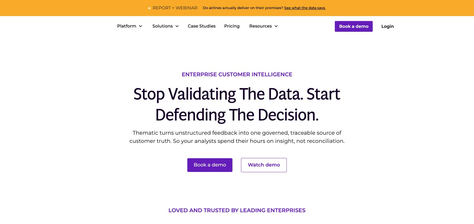 Thematic homepage.
