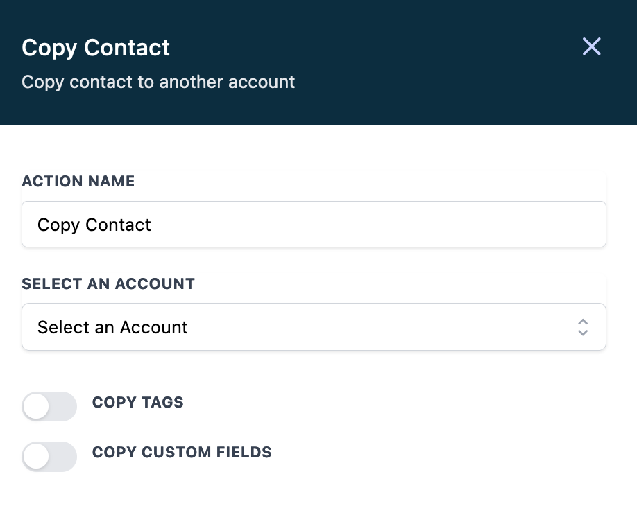 copy contact