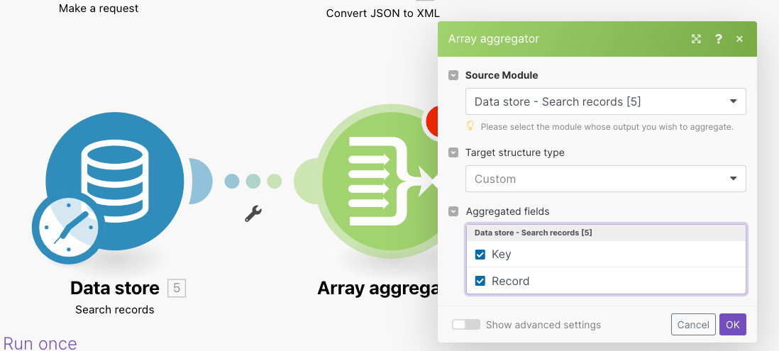 Aggregator with Data Structure selection | Voters | Make