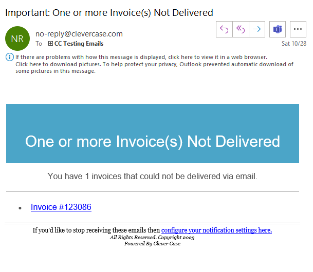 InvalidEmailNotification