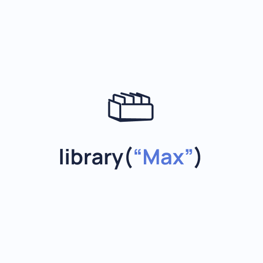 library("Max") logo