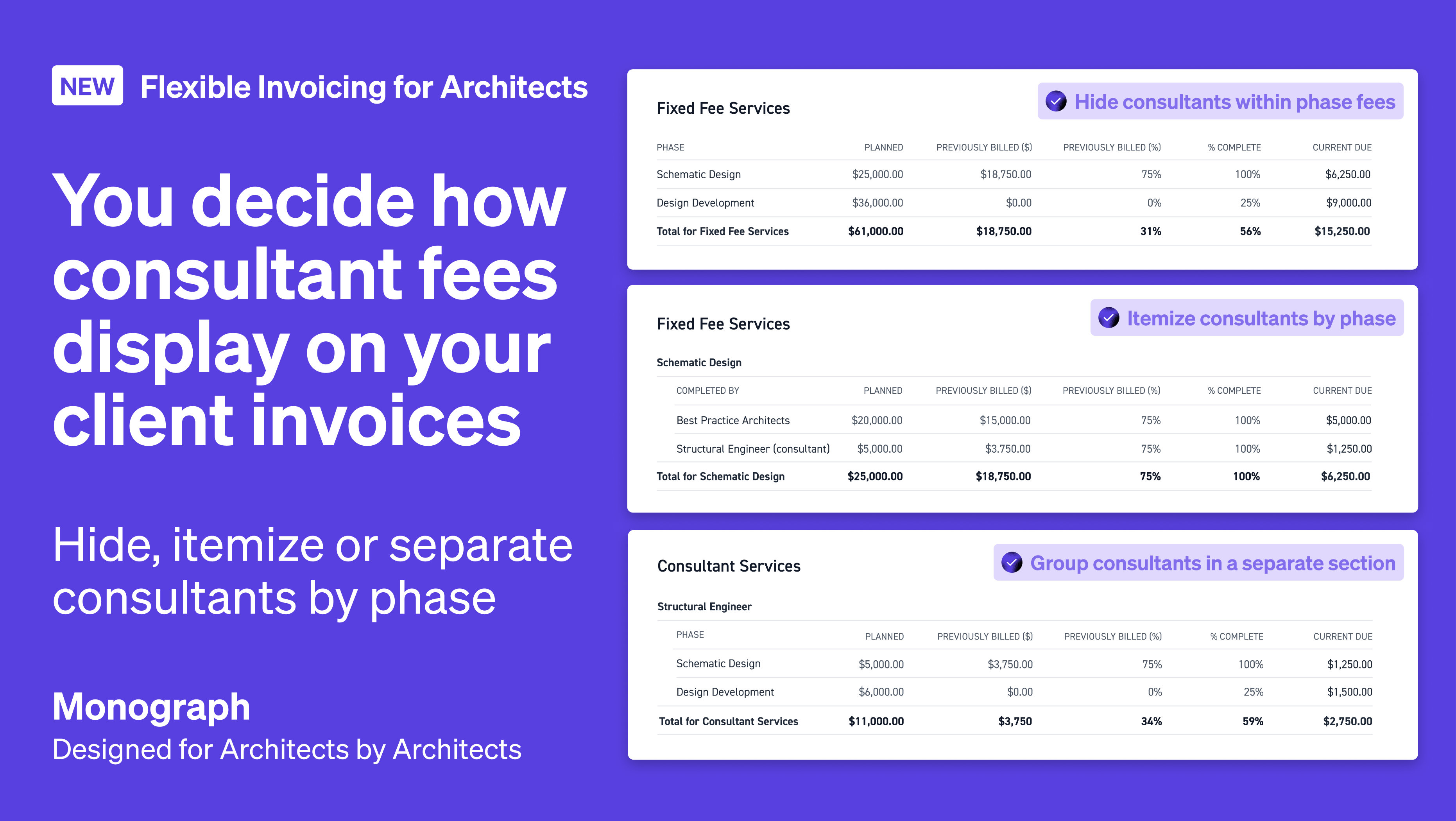 Monograph-Promo-Invoice-Consultants-By-Phase-Architecture-Fees