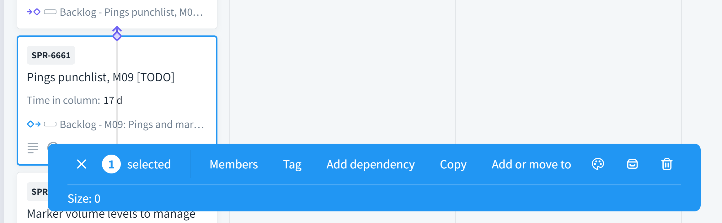 Can only make child cards in Sheet view Voters Favro