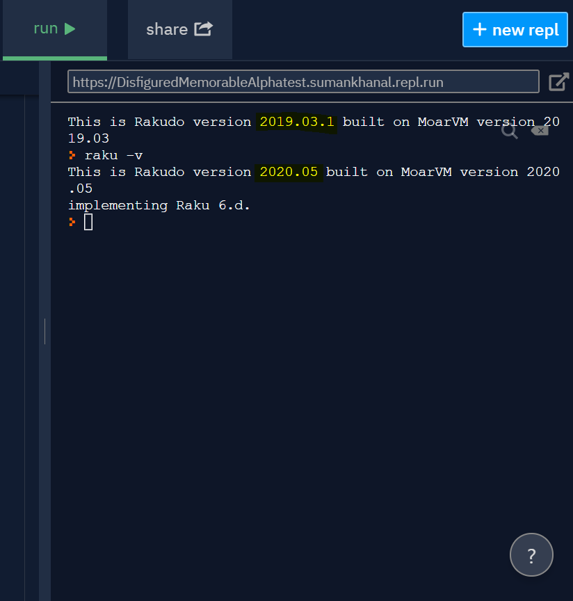 About the version mismatch and availability of Raku programming ...