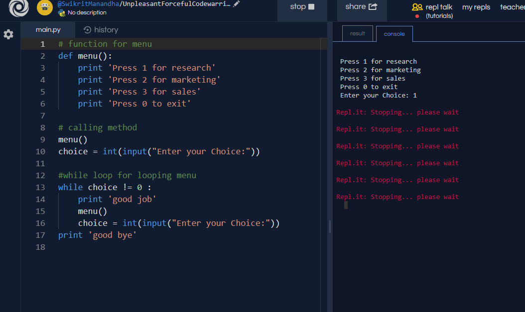 Python with turtle | Voters | Repl.it