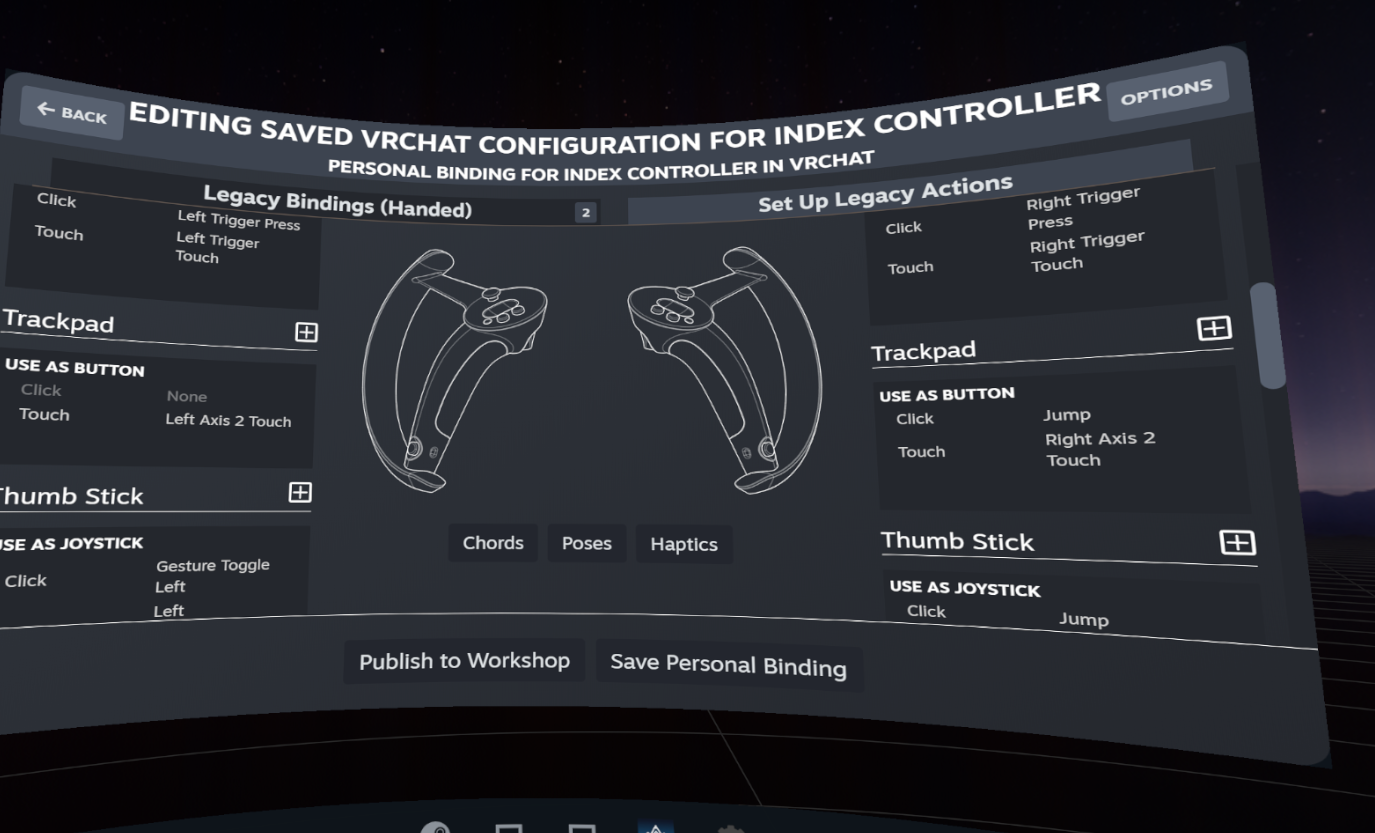 Press or Click on Touchpad is missing | Voters | VRChat