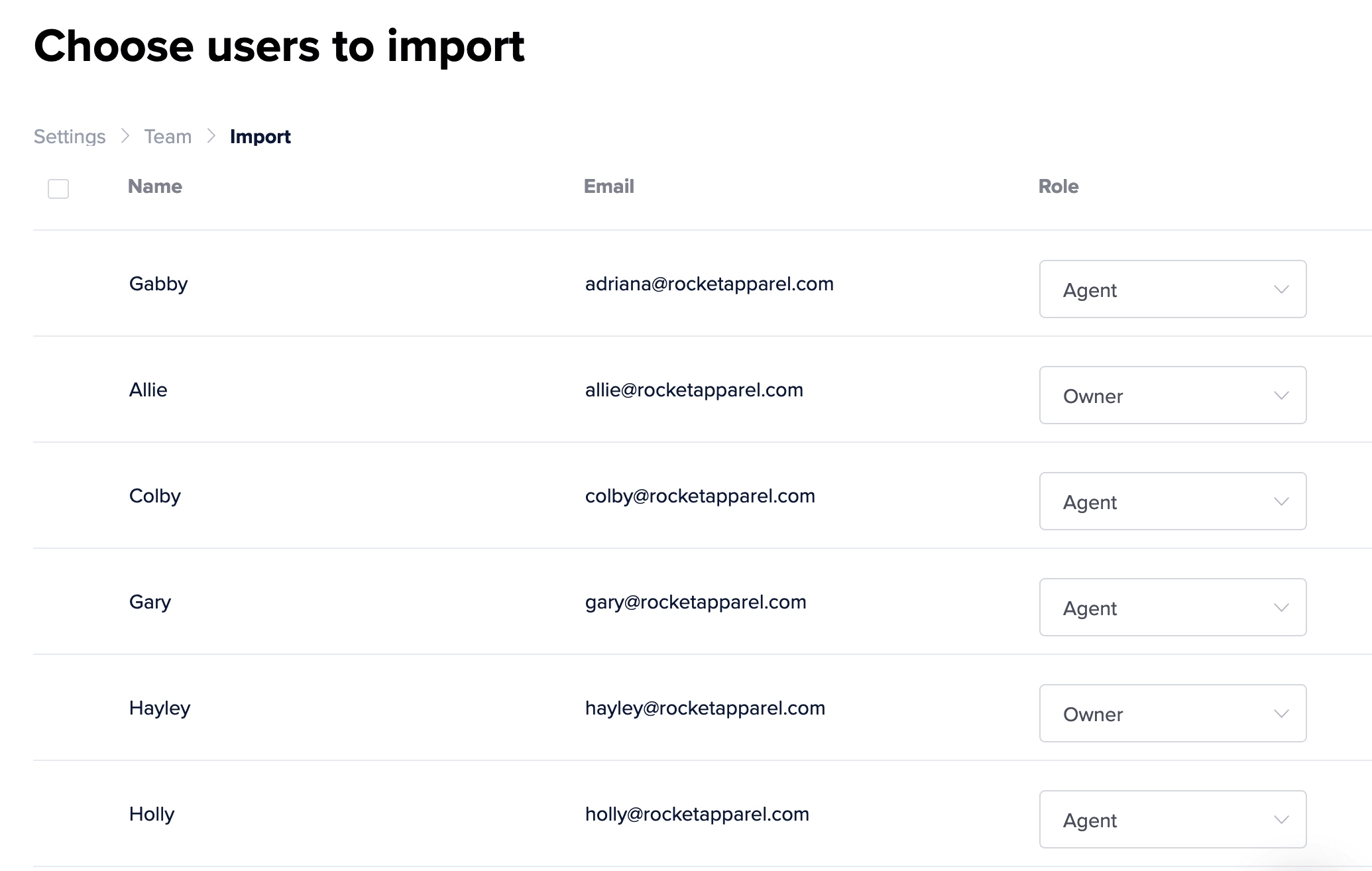 User Import Feature