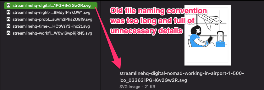file name old naming convention