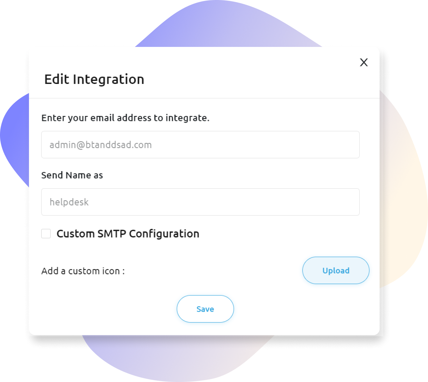 Customisable-email-integration-icon
