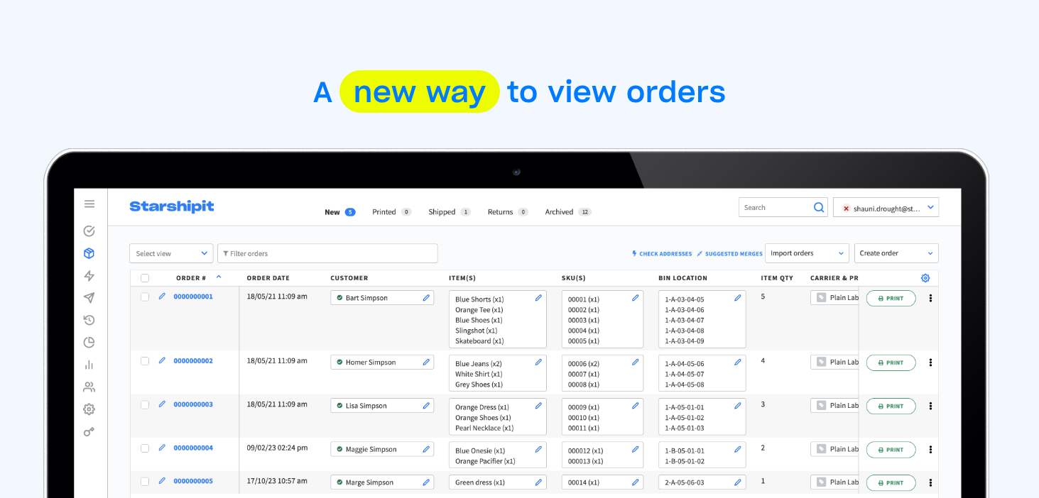 Expanded Grid View