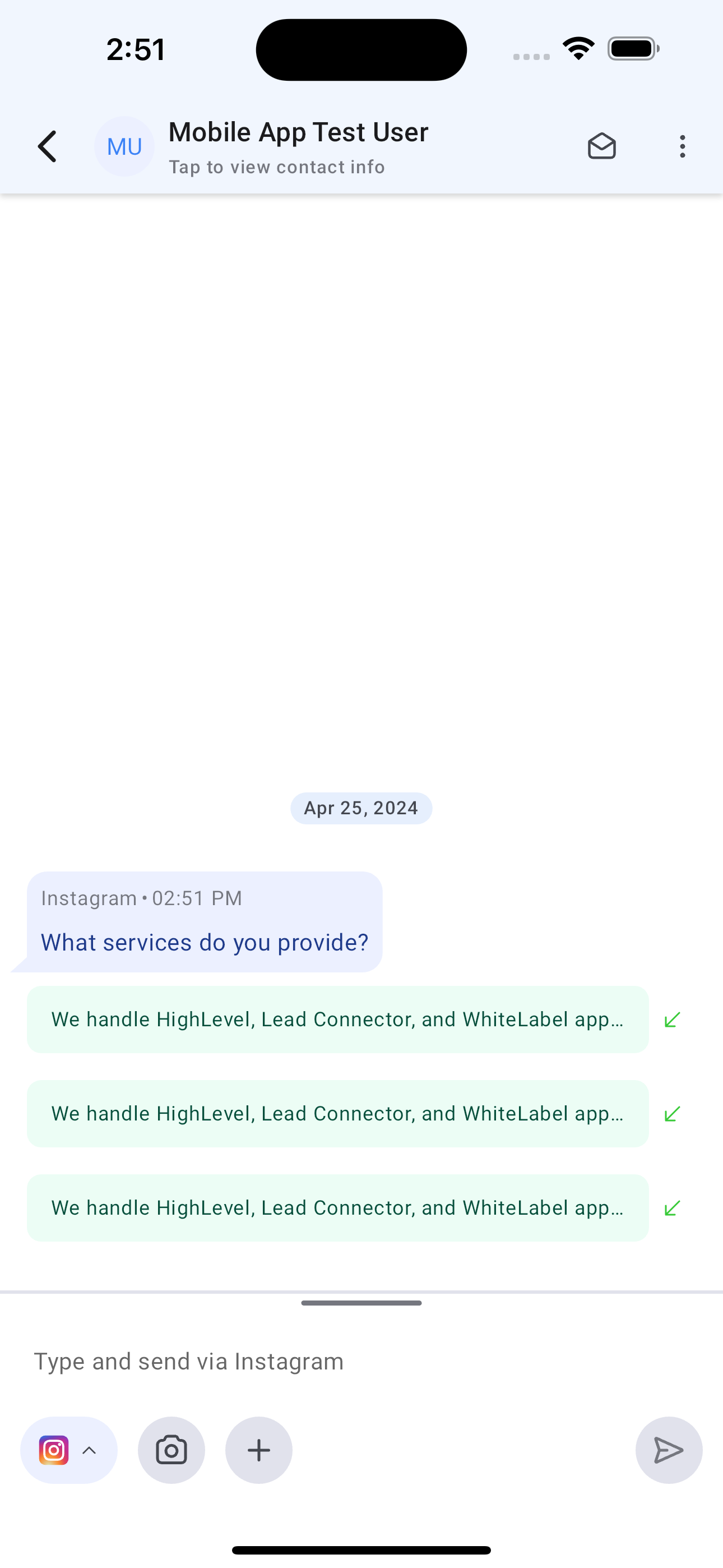 Conversation AI - generated - Instagram