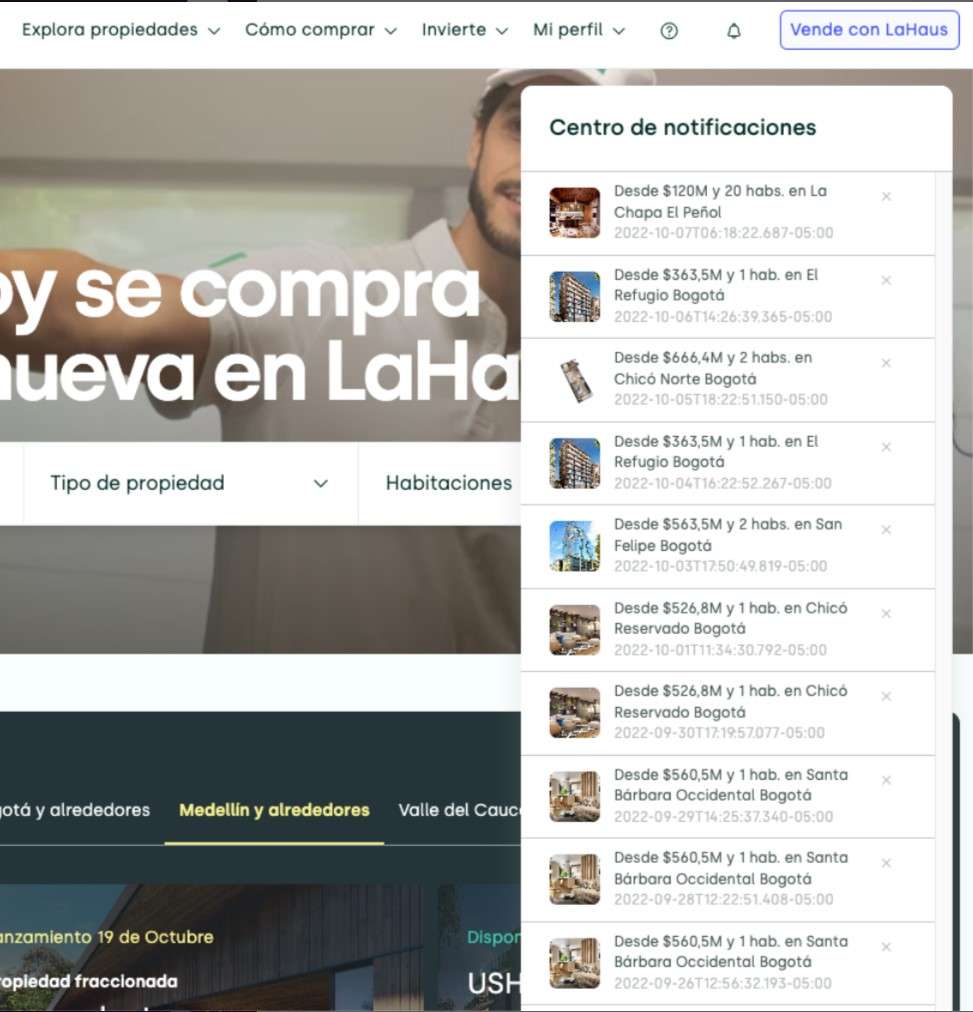 notificaciones web