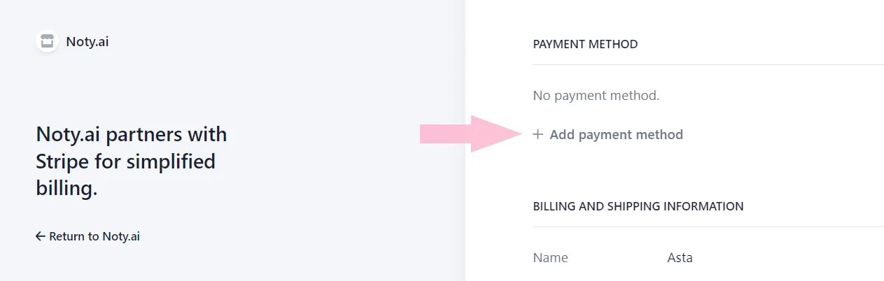 billing payment method changed
