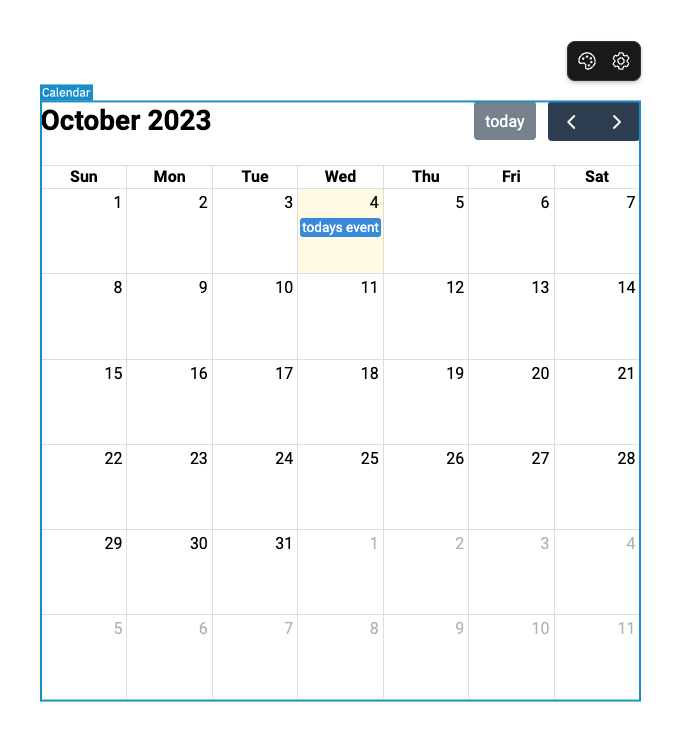 Calendar Component