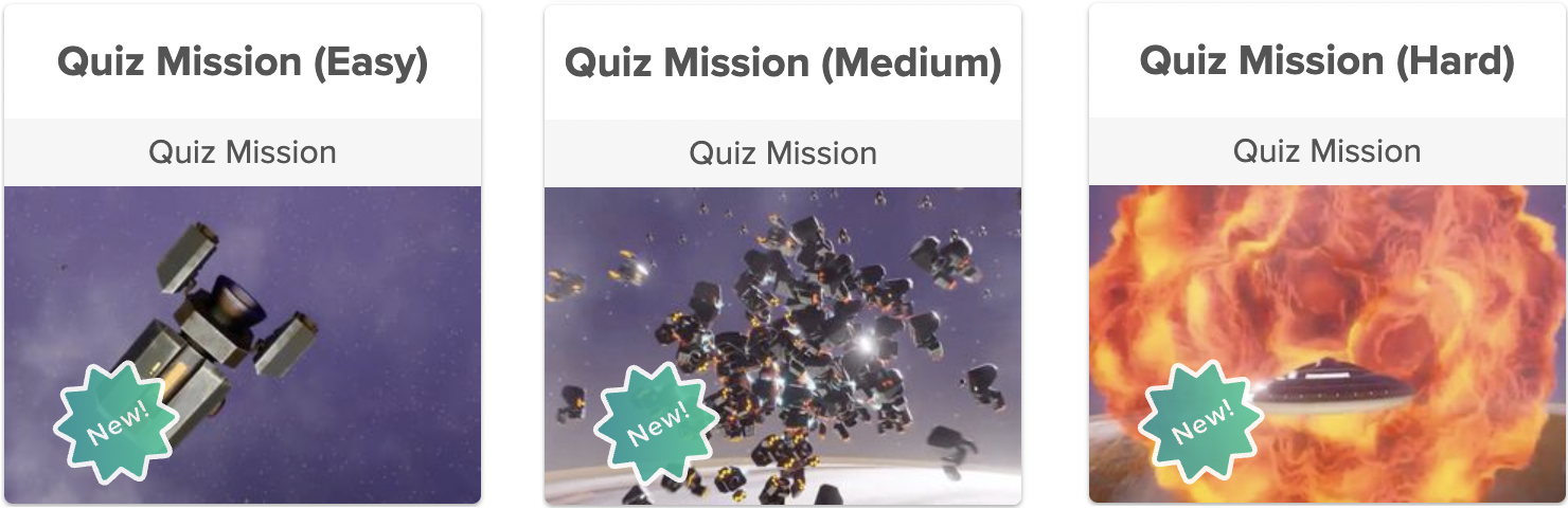 Quiz Missions-levels
