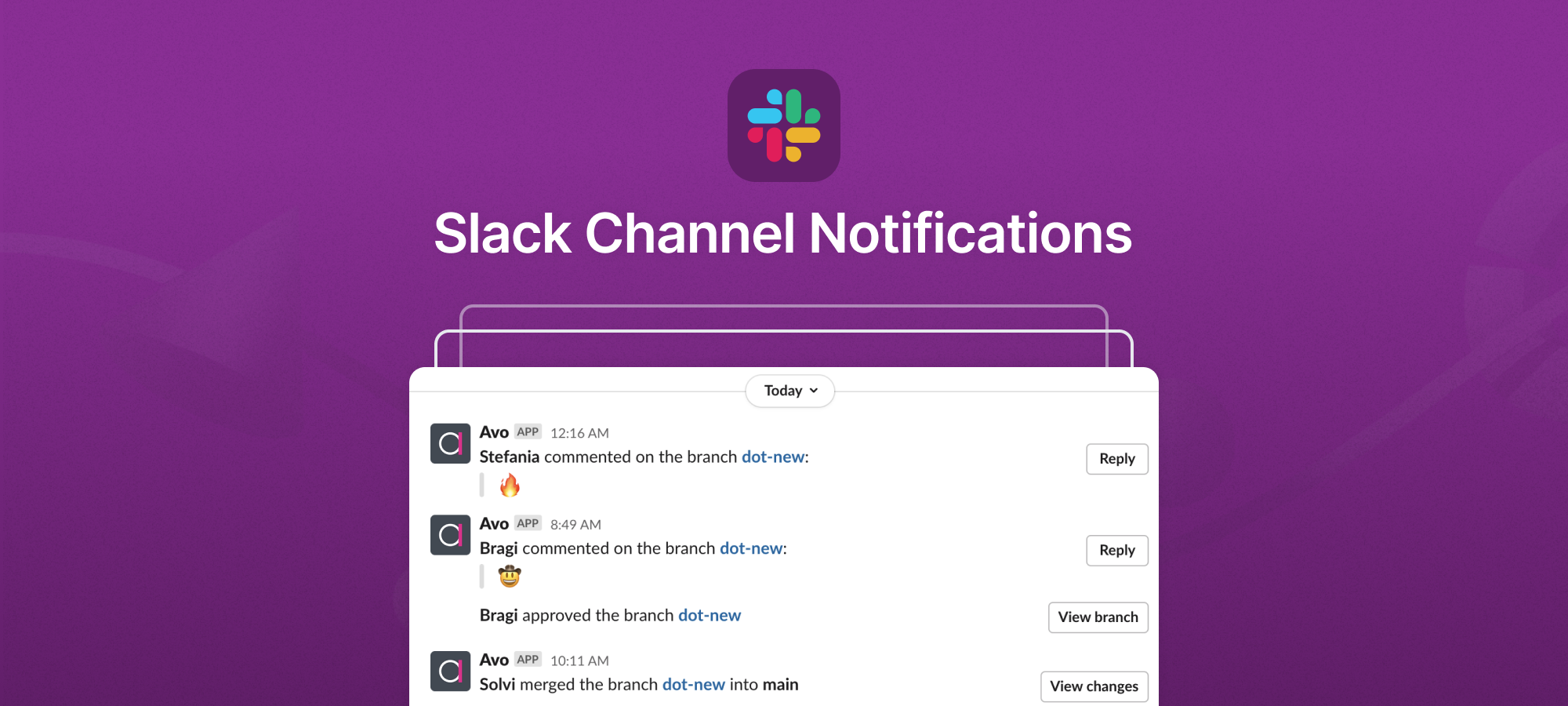 Slack notifications