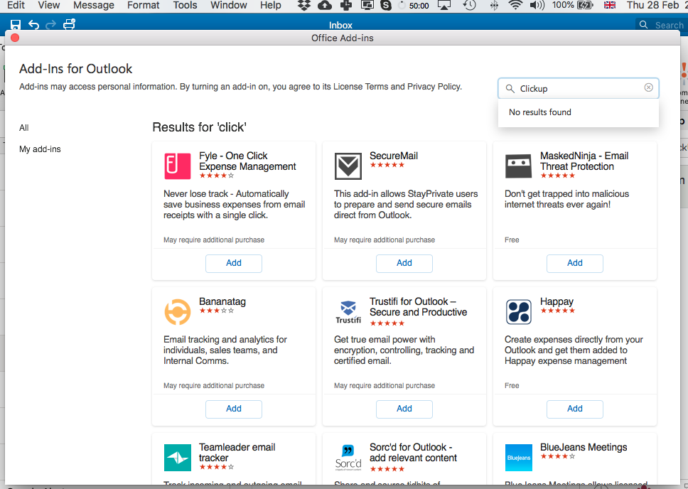 Outlook Integrations ClickUp