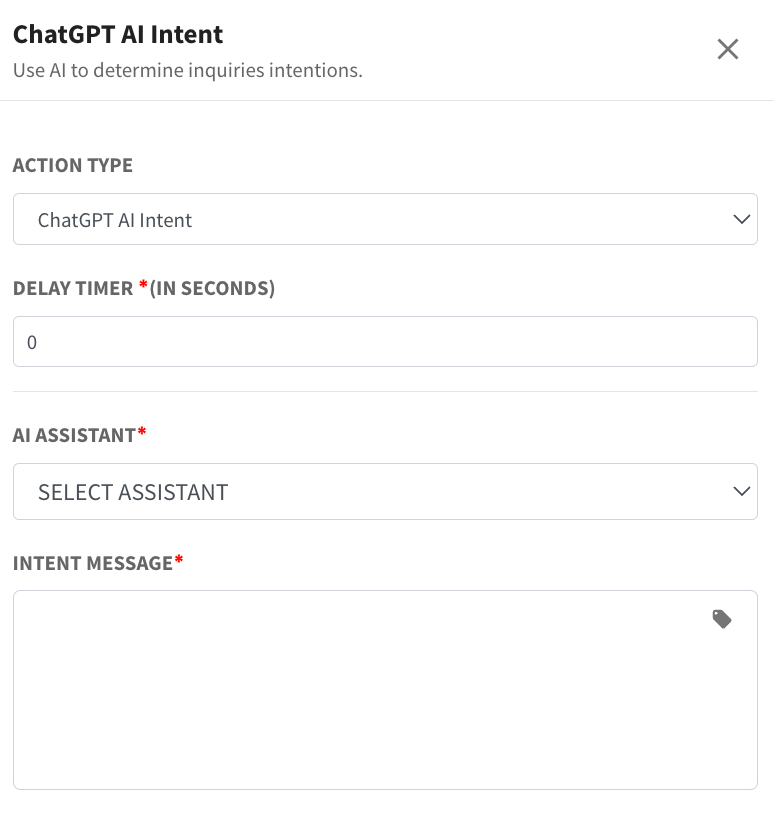 flowbuilder chatgpt ai intent