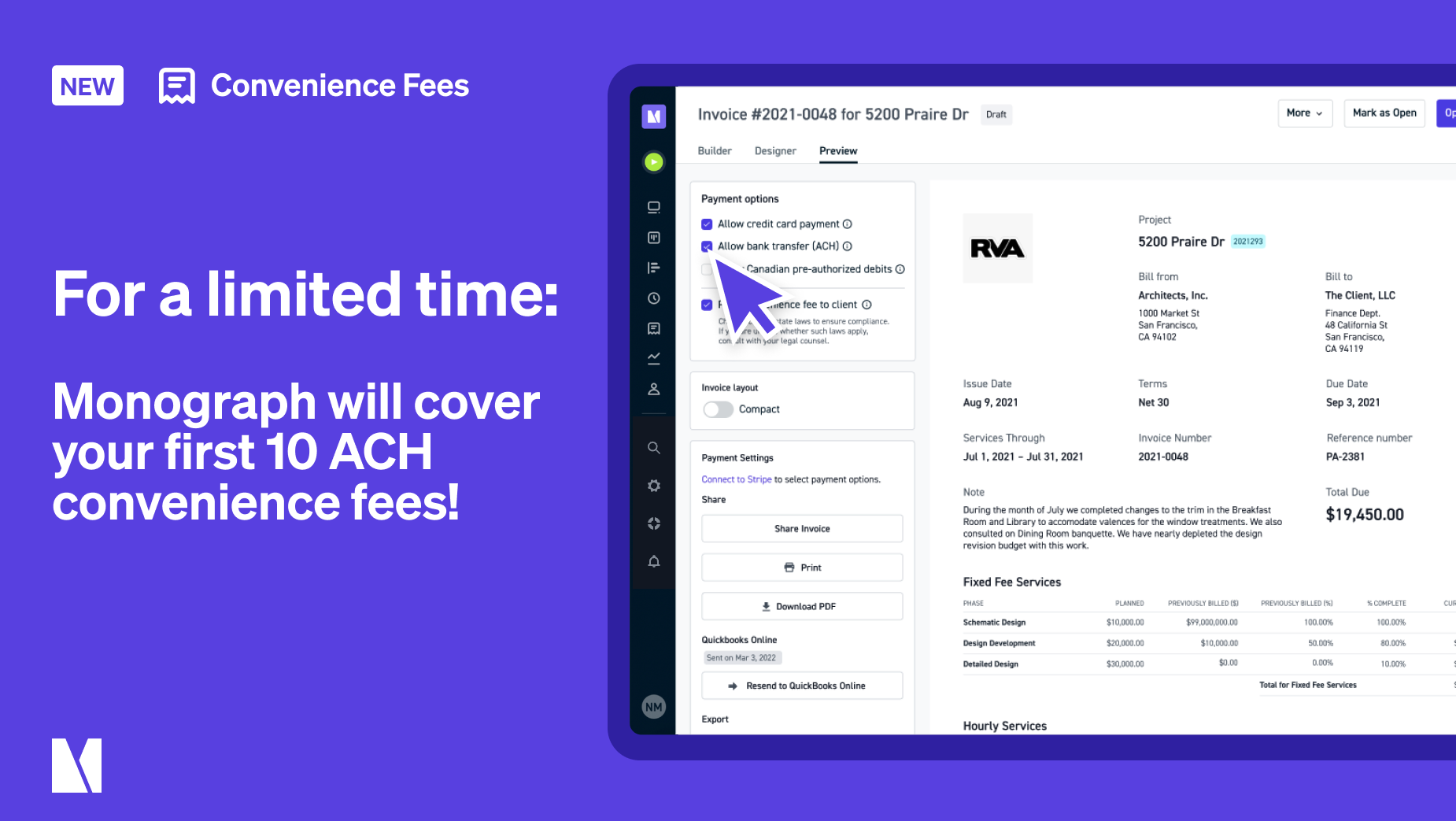 Monograph-Convenience Fees Offer
