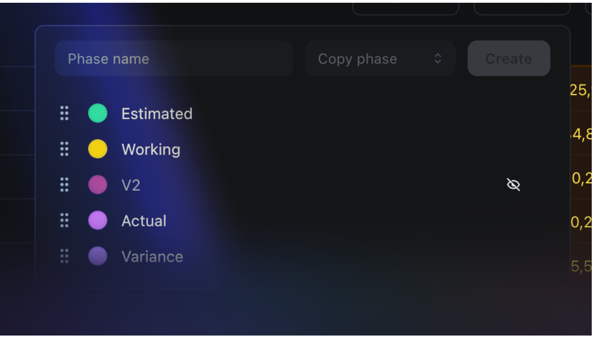 Reorder Phases in saturation