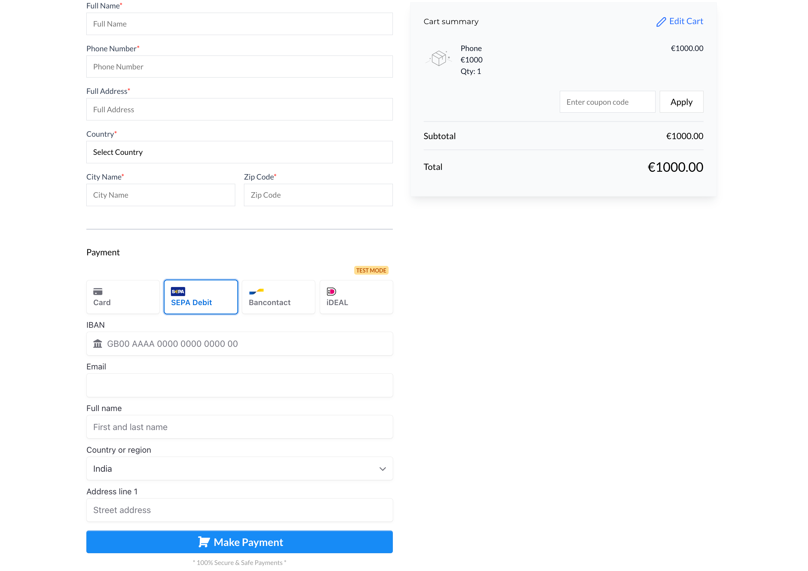 Manage payment methods displayed with Stripe integration : HighLevel ...