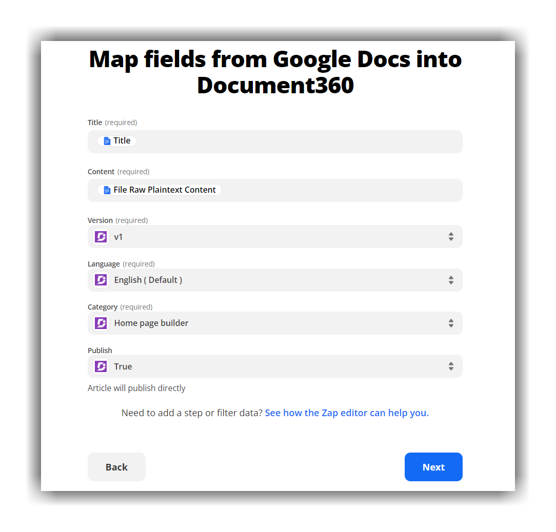 Allow publishing document using integration | Voters | Document360