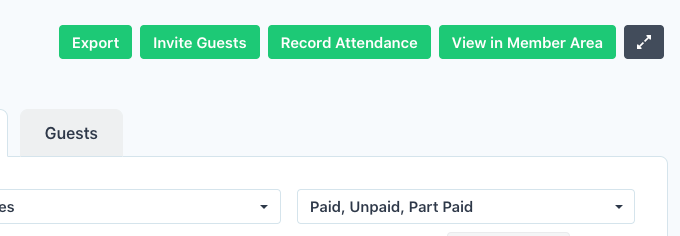 Record Attendance - Invoices