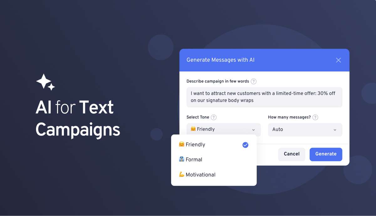 AI for Text campaigns