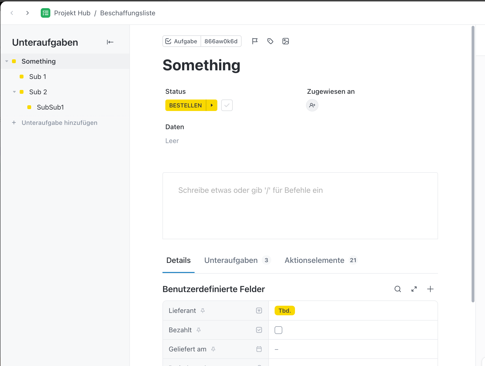 Subtask Sidebar in Task View 3.0 | Voters | ClickUp