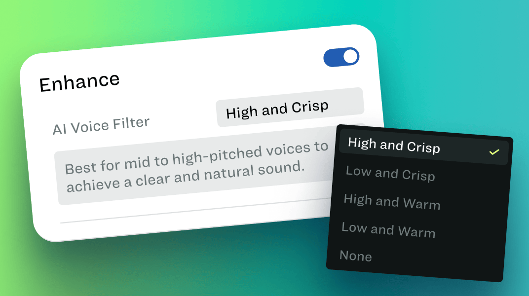 Enhance - AI Voice Filters