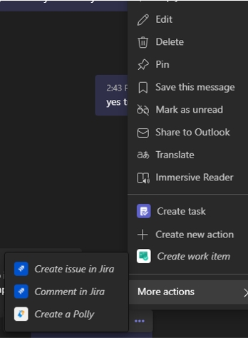 Ability to create a task in a Microsoft Teams channel. | Integrations ...