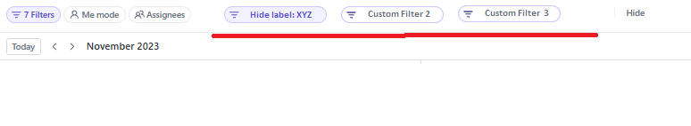 Custom filter buttons to quickly turn on custom filters | Voters | ClickUp