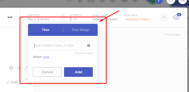 Click Clock Asp Log Admin ability to Log Time for Users | Voters | ClickUp