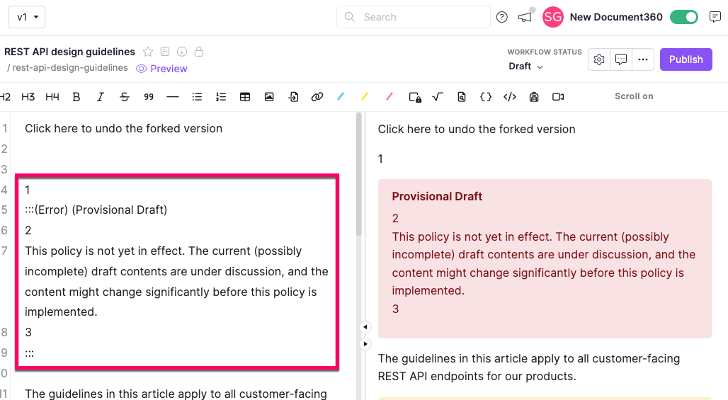 Bug - New v2 Editor - Markdown editor line numbers included in pasted ...