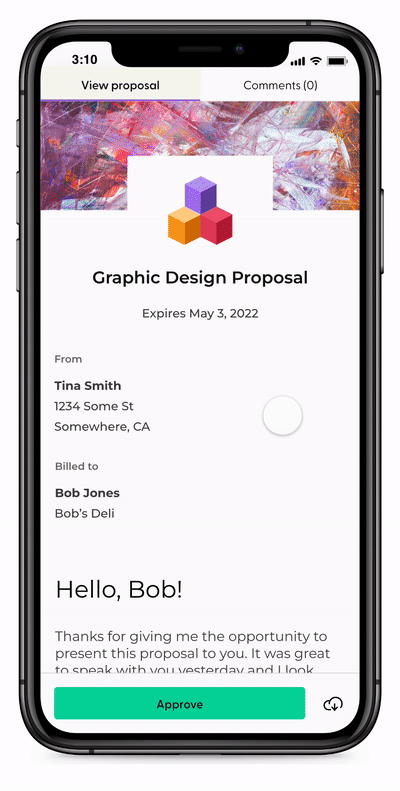 Proposals mobile
