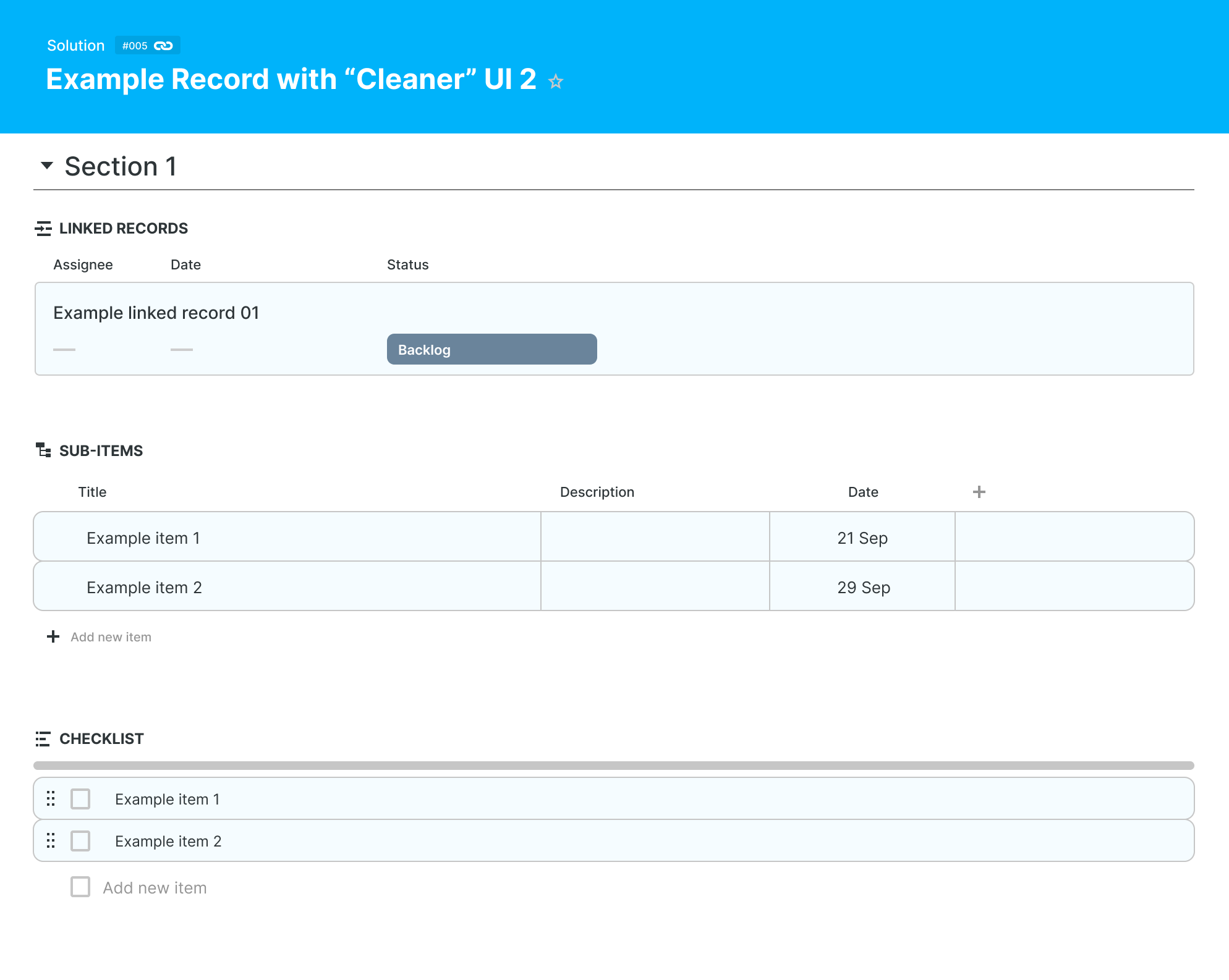 Linked Record, Sub-items And Checklist Fields UX And UI Tweaks | Voters ...