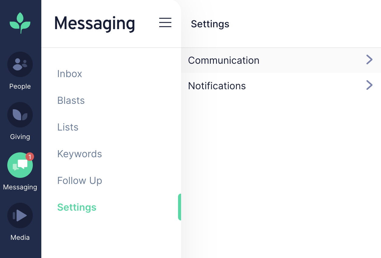 Messaging - March 10, 2021 | Tithe.ly Changelog