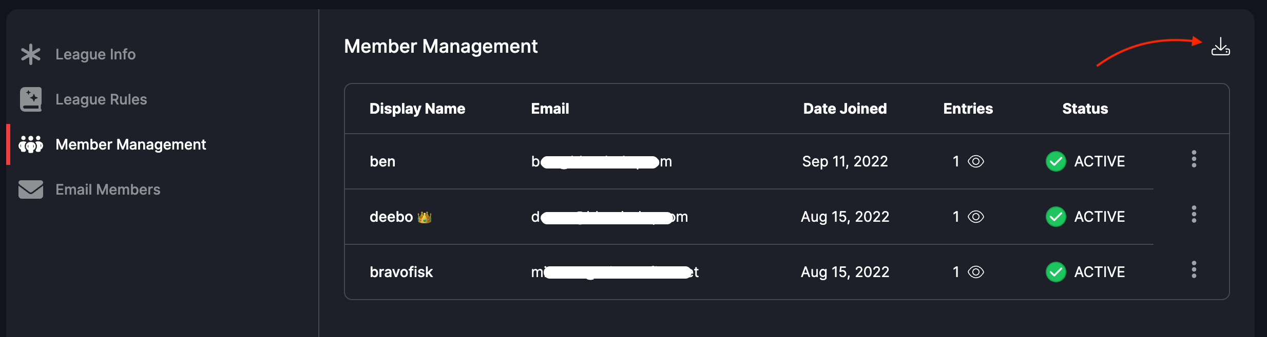 Export Members