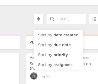 Multi Sort Ui Multiple sort - Board View | Voters | ClickUp