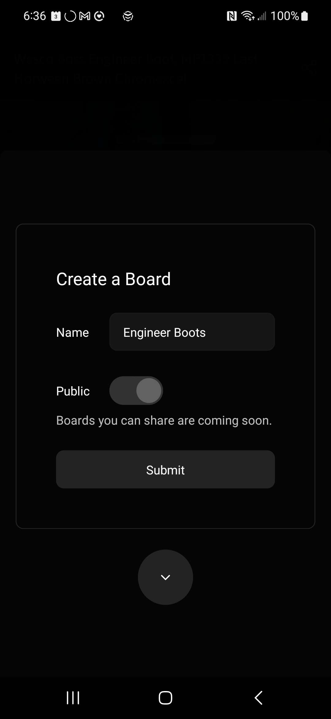 Creating a board