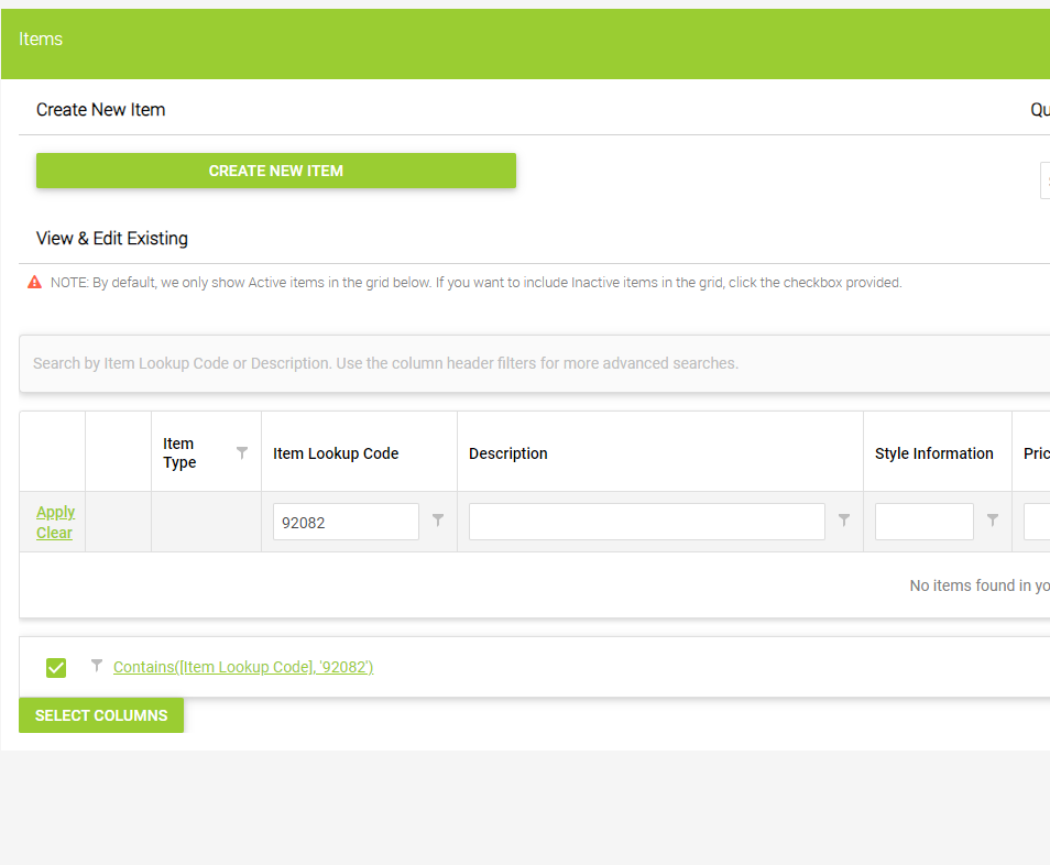 INVENTORY - ADD BULK ITEMS - ITEM LOOKUP CODE IS NOT FINDING ALIASES ...