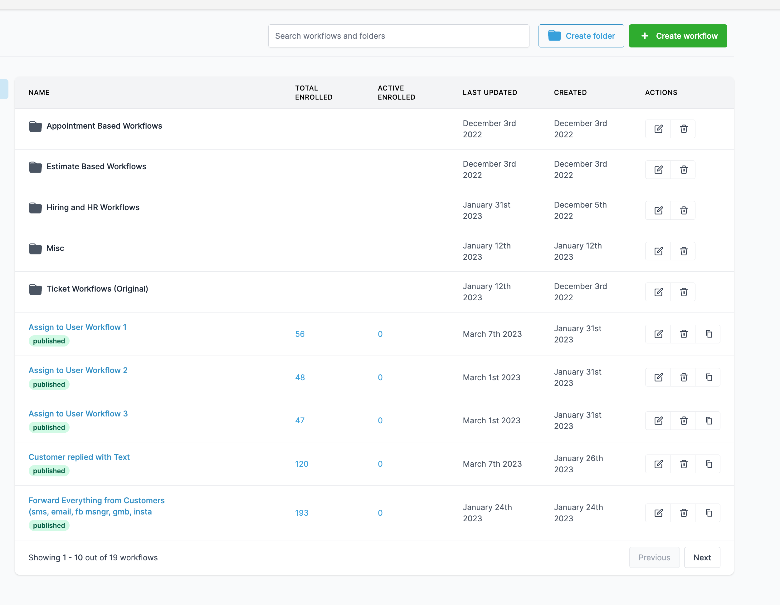 workflows-sort-by-date-created-updated-automations-highlevel